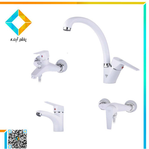 ست شیرآلات راپیدو مدل رز سفید