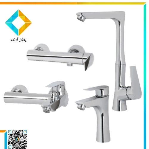 ست شیرآلات نوتریکا مدل دنیل کروم