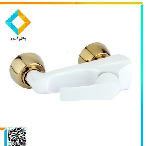 شیر توالت نوتریکا مدل ستین سفید طلایی