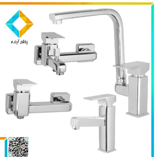 ست شیرآلات نوتریکا مدل فلت کروم