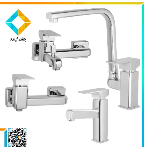 ست شیرآلات نوتریکا مدل فلت کروم