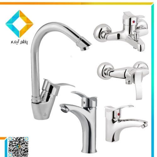 ست شیرآلات نوتریکا مدل آتریسا کروم