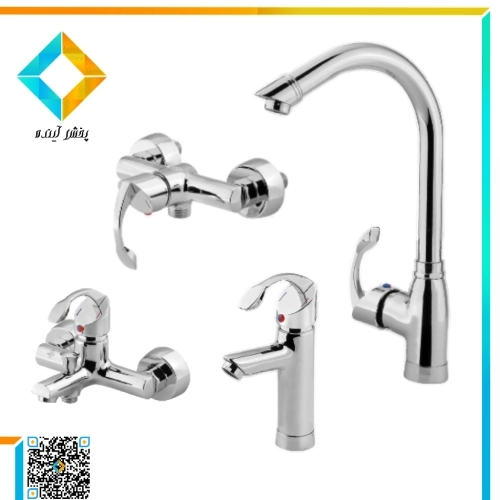 ست شیرآلات نوتریکا مدل تیکا کروم