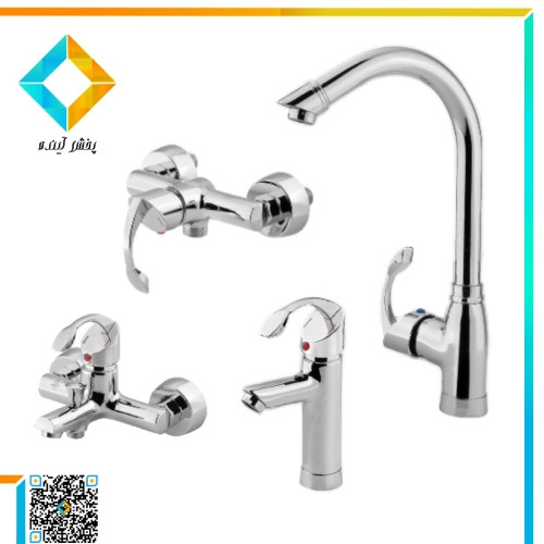 ست شیرآلات نوتریکا مدل تیکا کروم