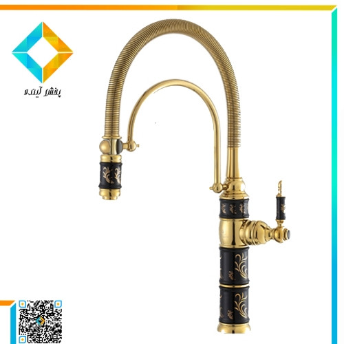 شیر ظرفشویی کیان مدل کاترین مشکی طلایی