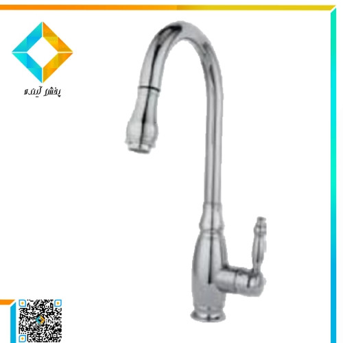 شیر ظرفشویی شاوری بهسازان مدل موناکو کروم